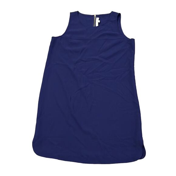 LOFT Gorgeous Dark Purple Shift Halter Dress Size 14 - Picture 2 of 8